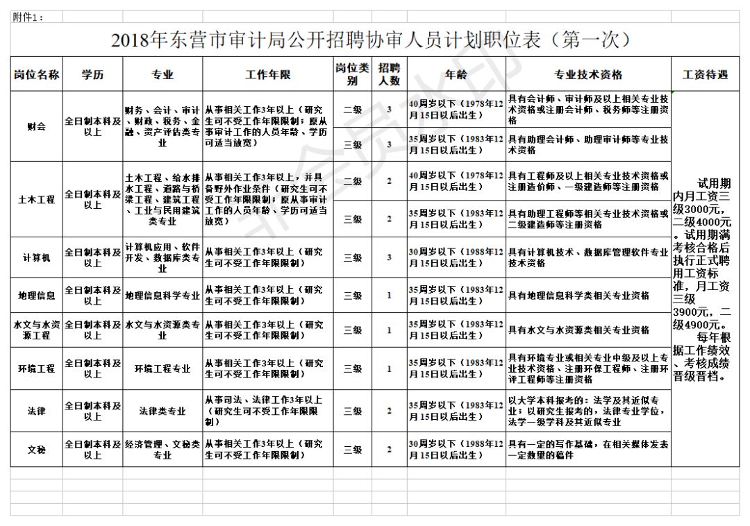 东乡族自治县审计局最新招聘启事